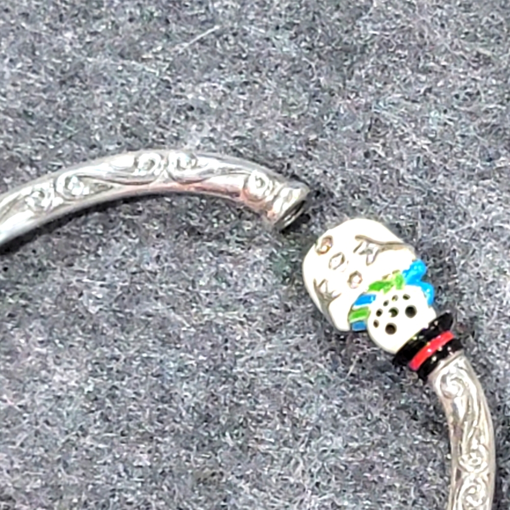 BRIGHTON RETIRED CHILLY WILLY SNOWMAN BANGLE NWOT - Picture 13 of 13